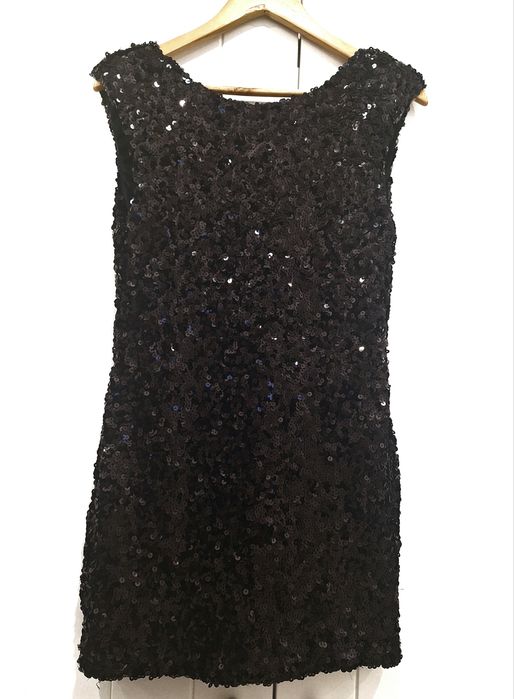 Lila sukienka cekiny r. 14