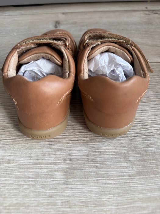 Buty Bobux Buggie I-Walk Leather Caramel rozmiar 24 haftowane skórzane