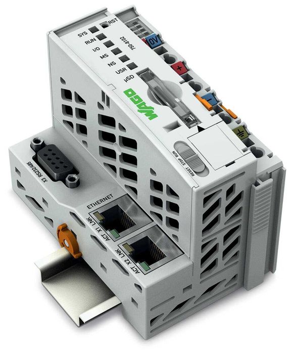 WAGO Kontroler PLC - Kontroler Fieldbus 2xEthernet, RS232/485