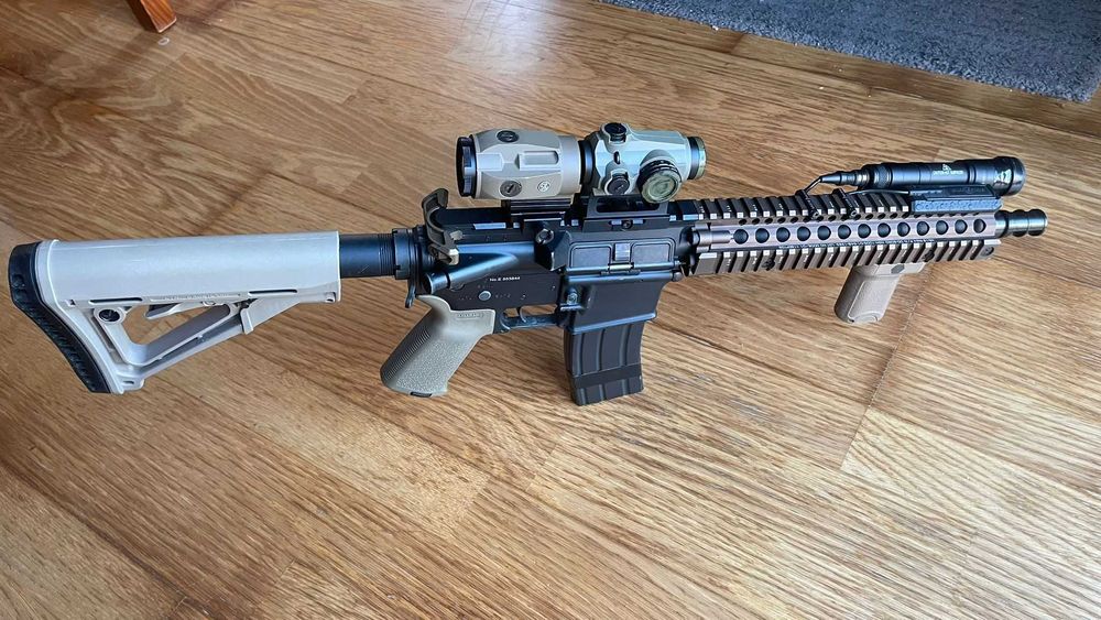 M4 GBBR Tokyo Marui MWS MK18 FULL UPGRADE – Kit Completo + Acessórios