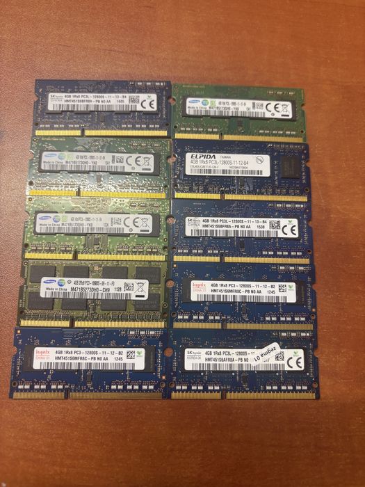 4 gb ddr3 do laptopa, pc3, ddr3, ssd, ddr4, 10 sztuk
