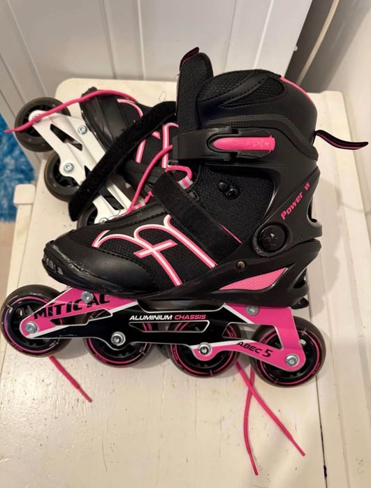 Patins feminino rosa