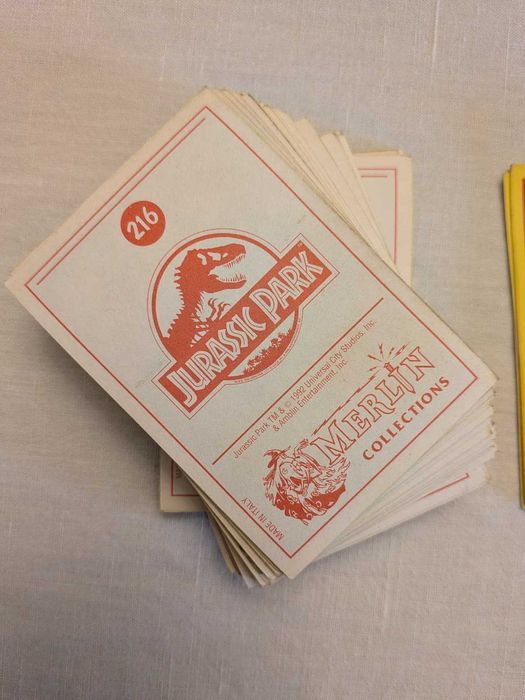 Coleção de 1052 cromos Jurassic Park (Merlin Colletions)