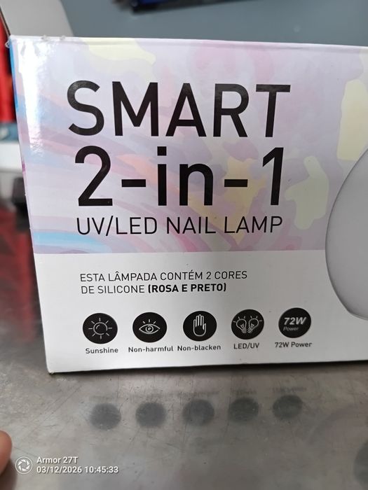 UV/LED lâmpada de unhas