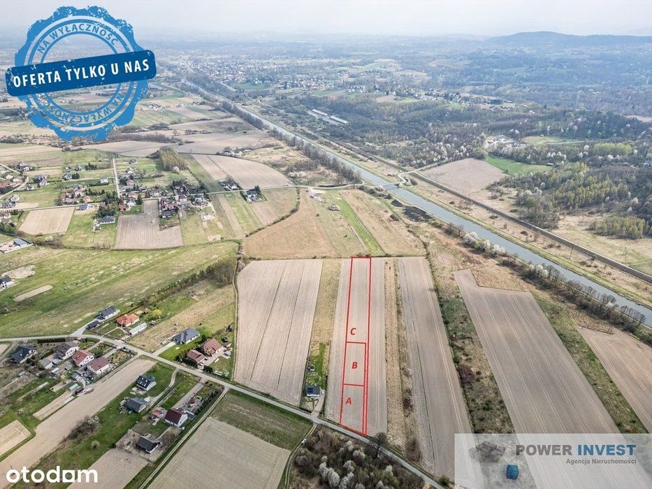 Działka budowlana 800 m² – Kossowa
