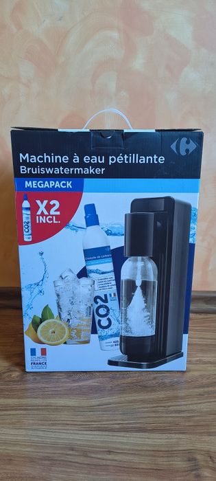 SodaStream Saturator do wody Carrefour  2 Cylindry CO2 + Butelka  fabrycznie nowy