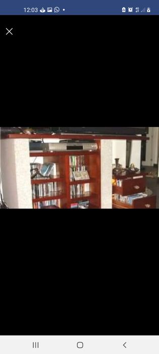 Movel para tv em Pedra e madeira