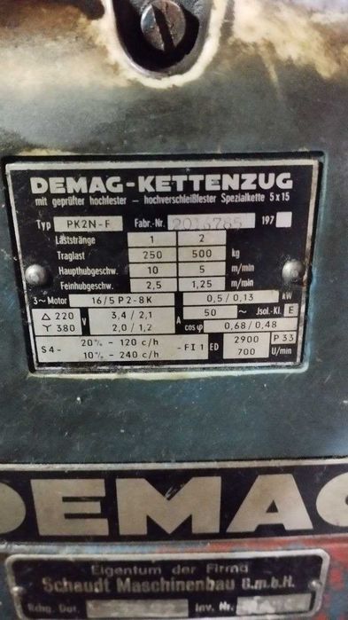 Garibalde guincho DEMAG PK 2N-F