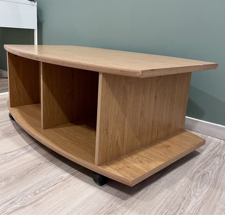 Mesa baixa movel tv com rodas