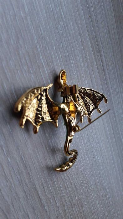 Broche alfinete dragão verde NOVO