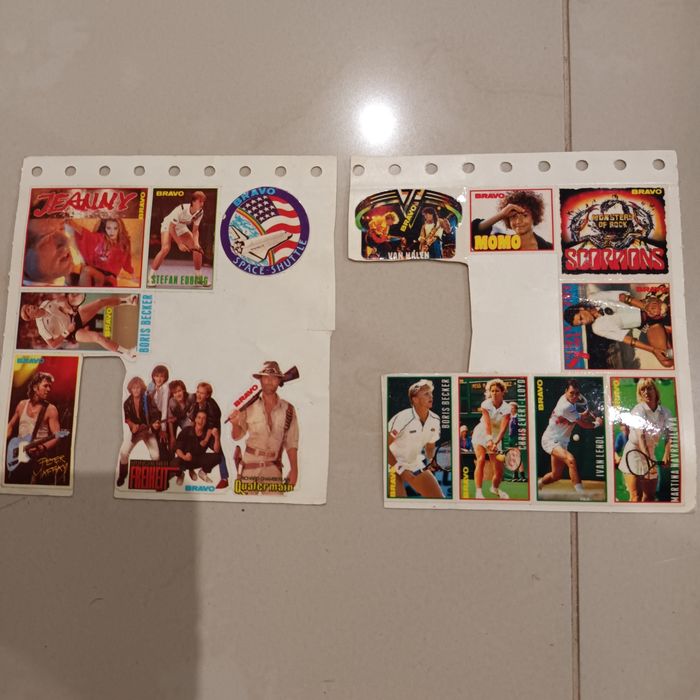 Cromos e autocolantes preço meramente ilustrativo