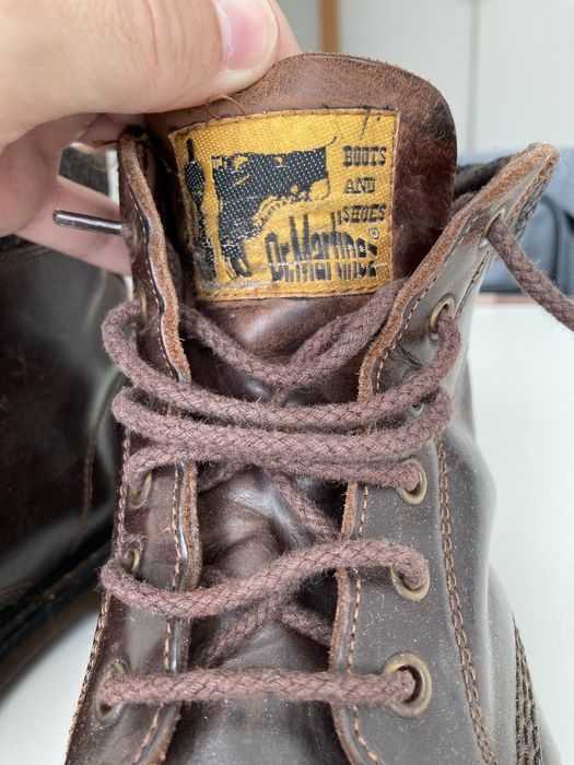 Botas vintage em pele