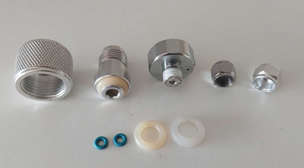 Aquário peças Novas para redutor de co2, manômetro, oring, porca