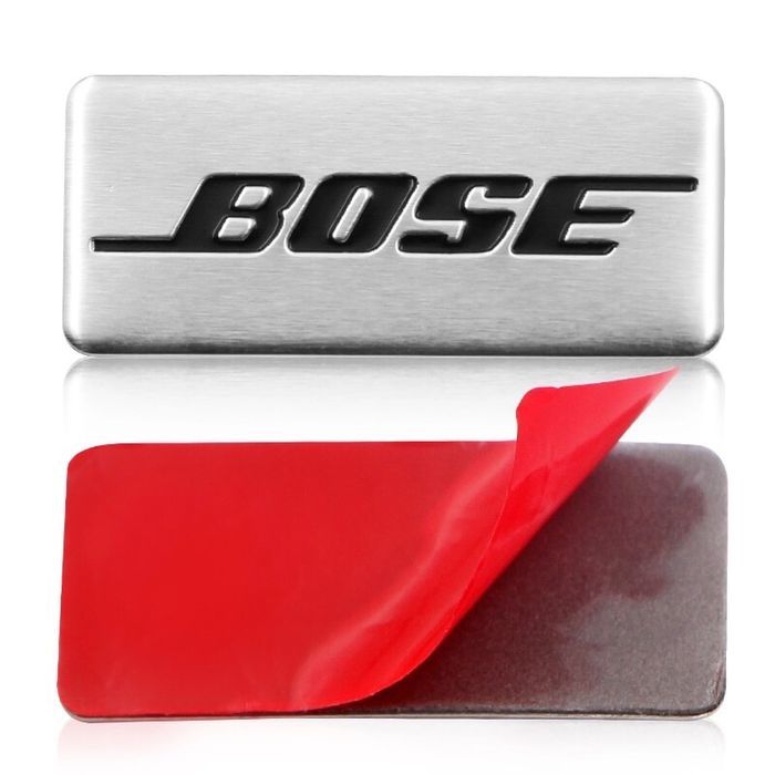 Наклейка шильдик емблема на динамик BOSE бос аудио эмблема 35 мм 15 мм
