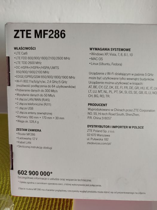 Router ZTE MF286