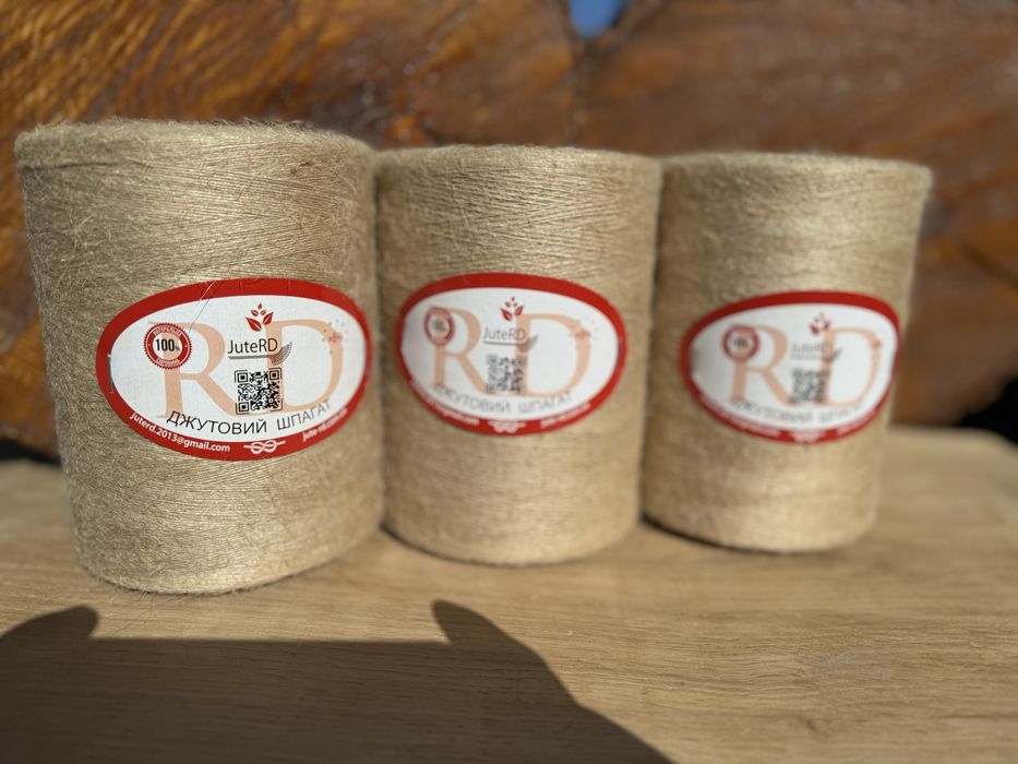 Шпагат джутовий 1-2-3 мм товщиною
