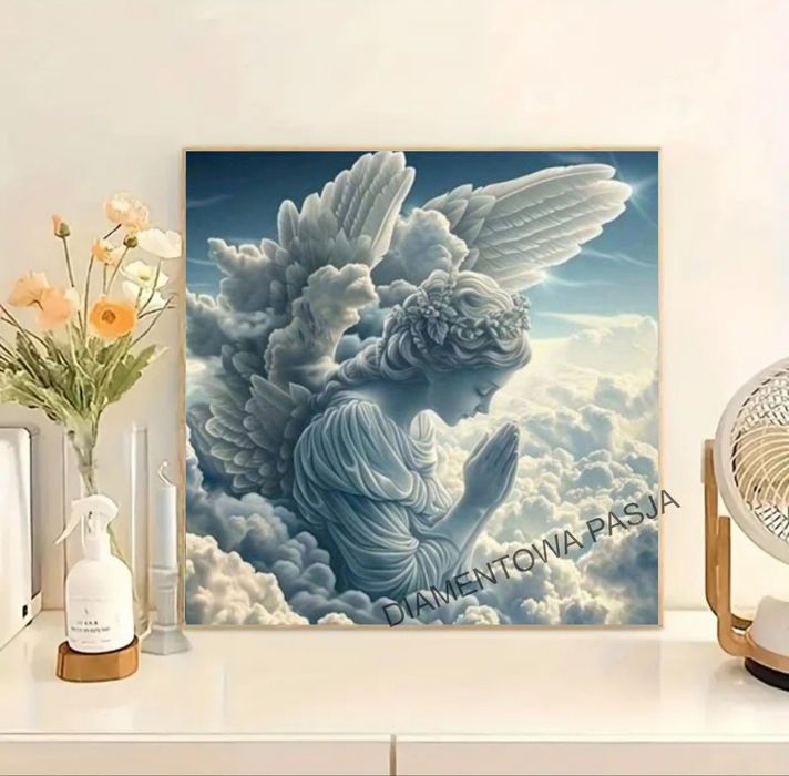 Haft diamentowy ANIOŁ STRÓŻ diamenciki okrągłe NOWY do wykonania