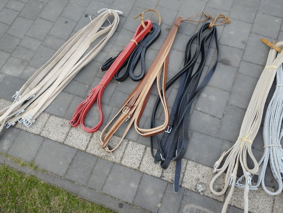 Lejce skórzane 6m poł.szyte trokiem