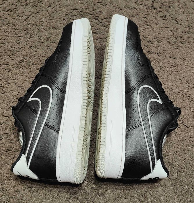 Nike air force 1'07 czarno-białe r.44,5