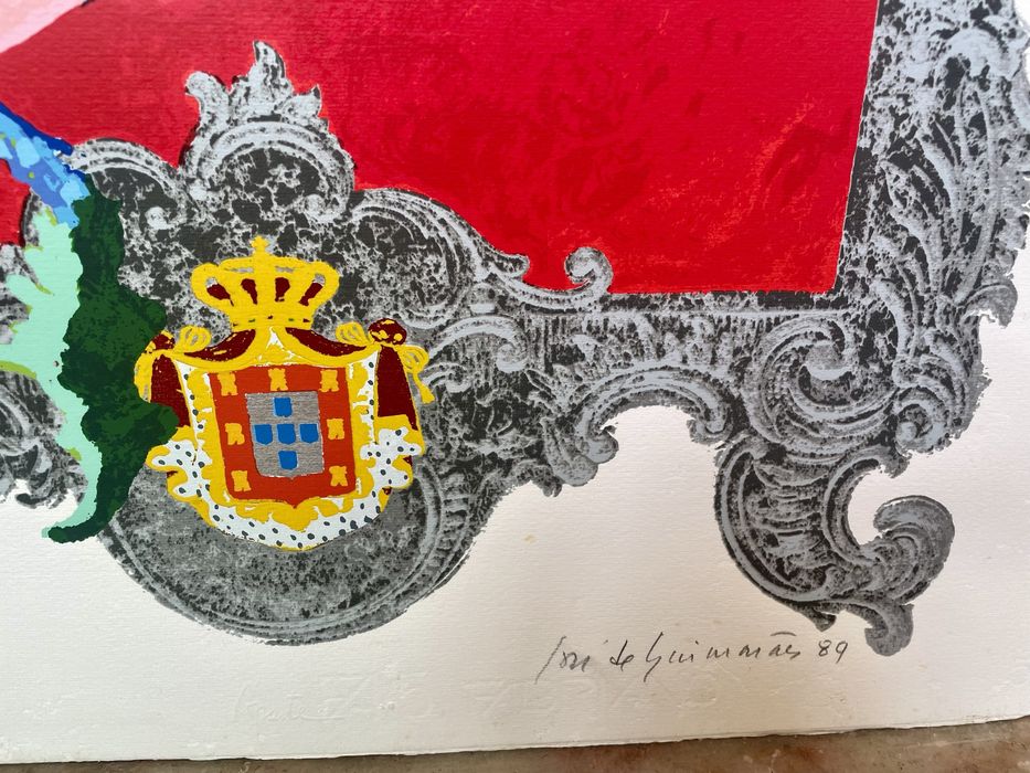 Serigrafia de José de Guimarães 1989