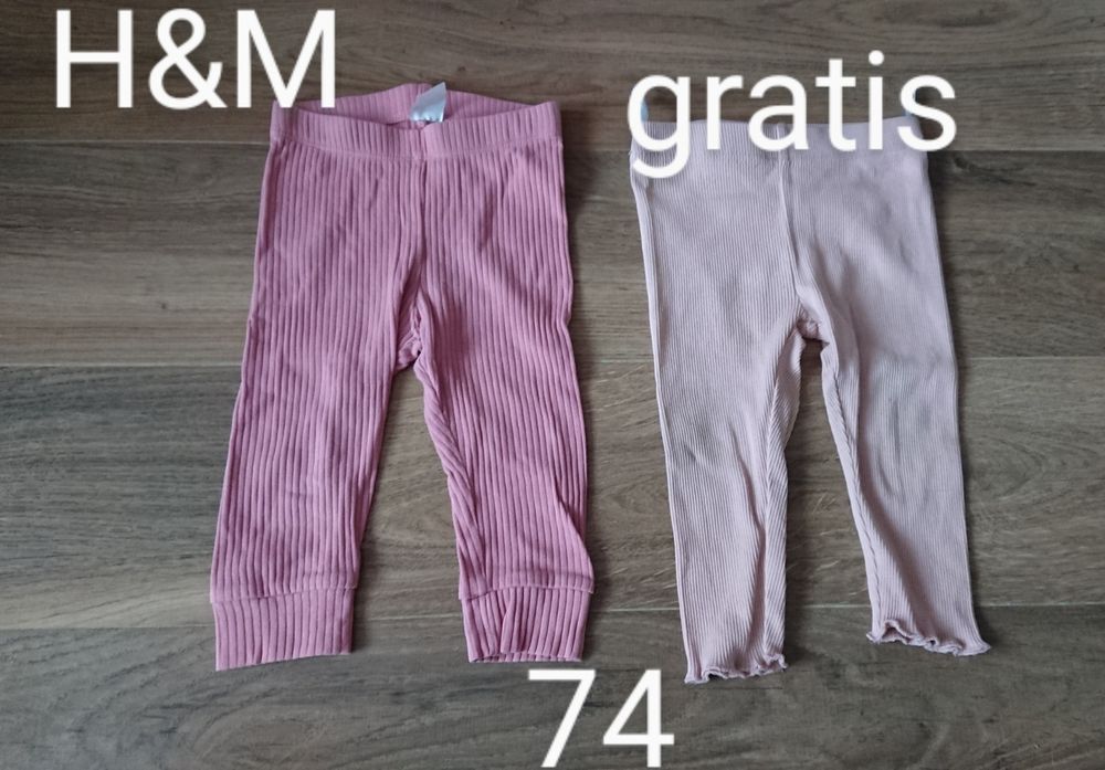 Spodnie 7szt +1szt gratis dla dziewczynki rozmiar 68-74