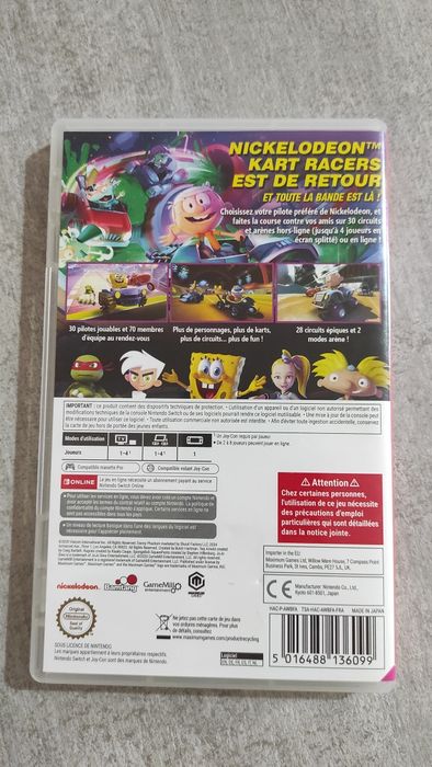 Jogos Nintendo Switch Nickelodeon Kart Racers 2