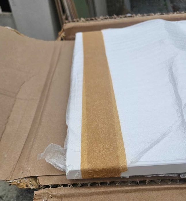 tampo para lavatorio pedra 61x46 branco mate