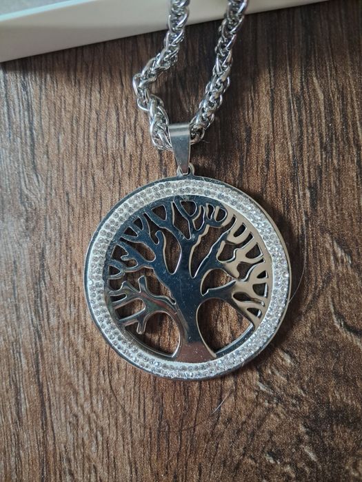 Colar de aço Árvore da Vida