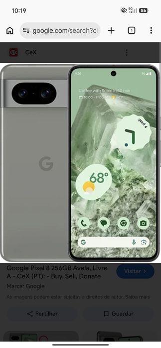 Google pixel 8 em excelente estado
