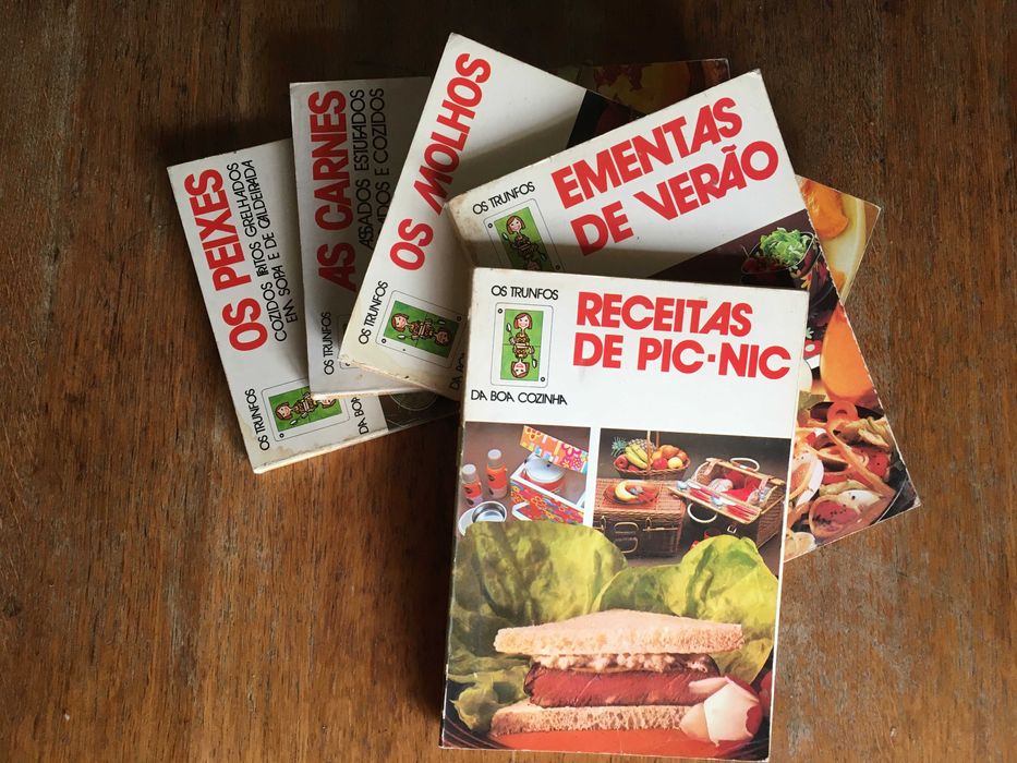 Lote de 5 livros de culinária