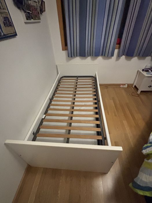 Cama de solteiro com gavetão