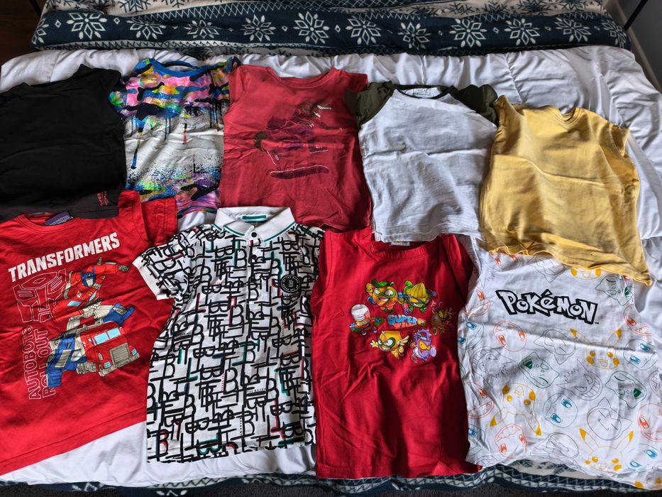 Duży zestaw ubranek dla chłopca r. 122