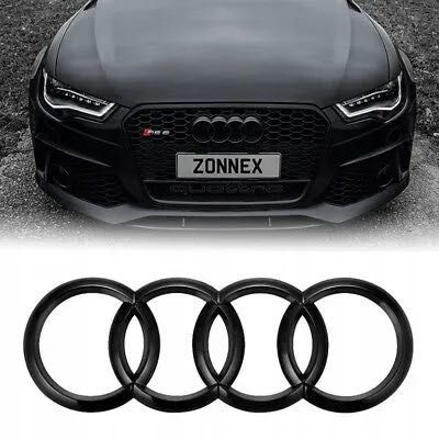 Znaczek Emblemat AUDI czarny połysk HIT wszystkie rodzaje AUDI! HIT