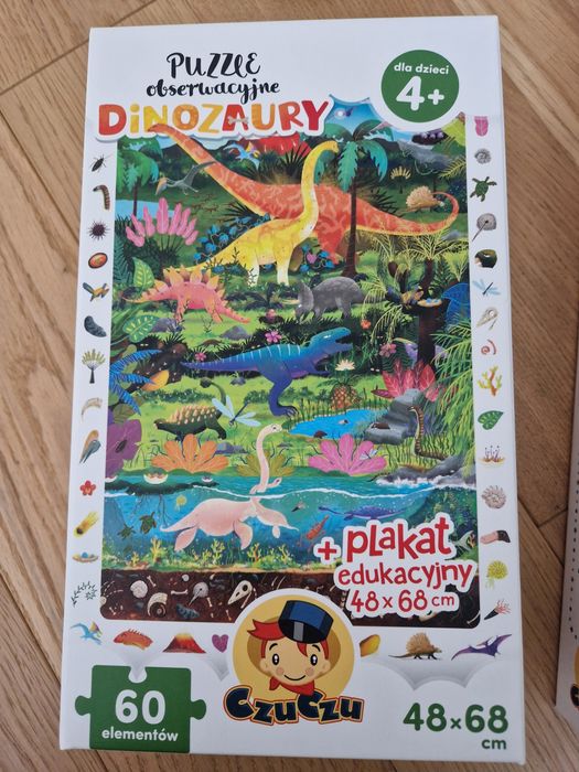 Nowe puzzle czuczu obserwacyjne dinozaury