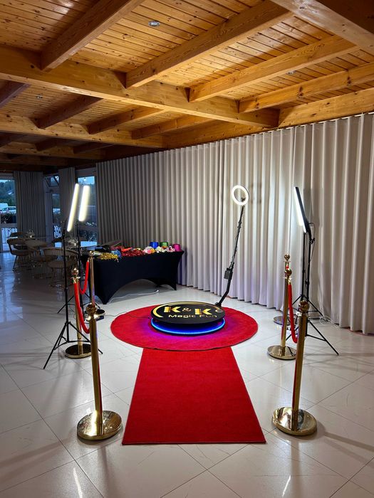 Fotobudka 360° • Fontanny / Wiatraki iskier • Miny dymne • Lustro