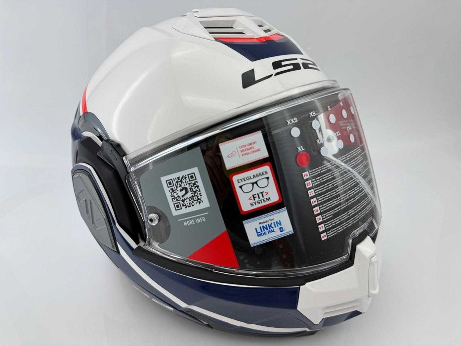 WYPRZEDAŻ Kask Szczękowy Blenda LS2 FF906 ADVANT Swipe Red Blue