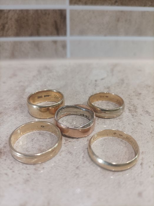 Złote obrączki 14K
