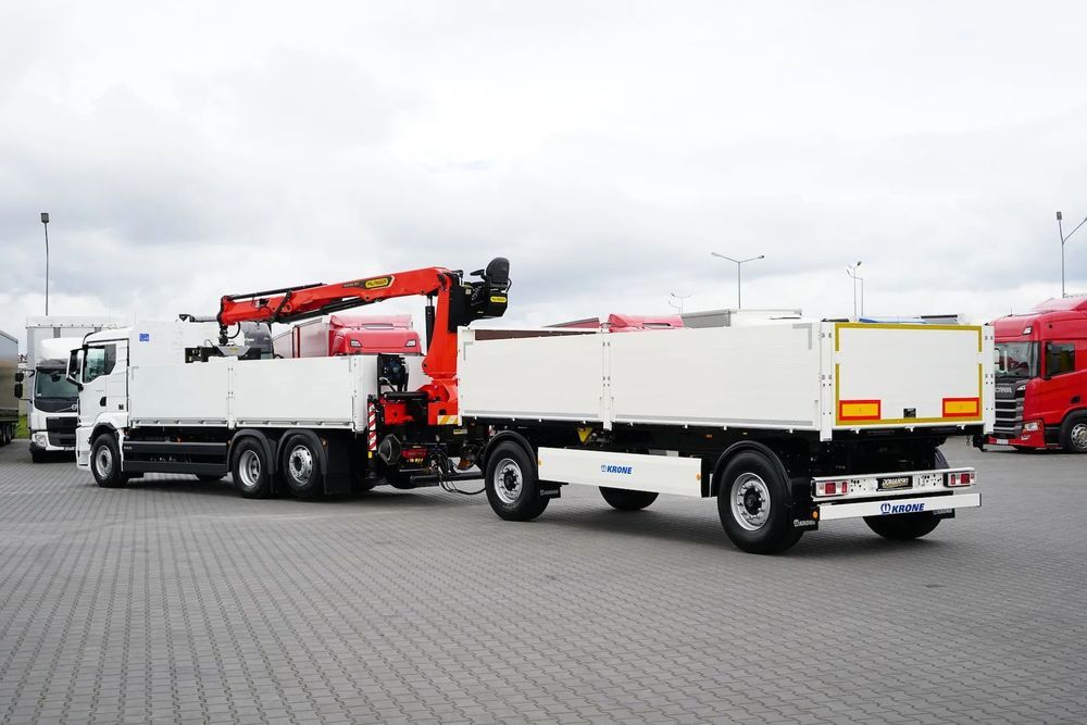 MAN / TGS / 26.470 / 6 X 2 / ZESTAW SKRZYNIOWY + HDS / PALFINGER PK 20 501 L / OŚ SKRĘTNA / CHWYTAK