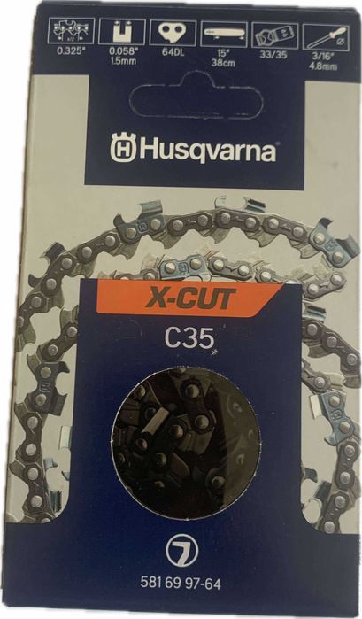 Ланцюг Husqvarna  X-CUT С35; 15"/38см; 0.325"; 1.5мм; 64DL