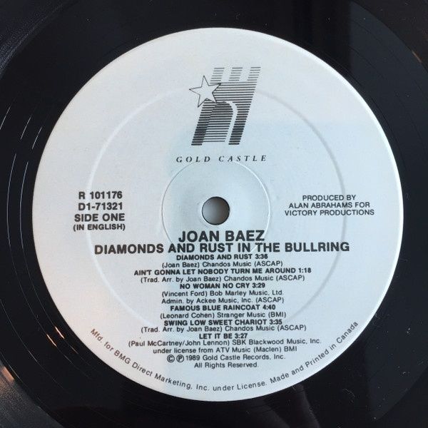 Joan Baez - Diamonds and Rust in the Bullring.