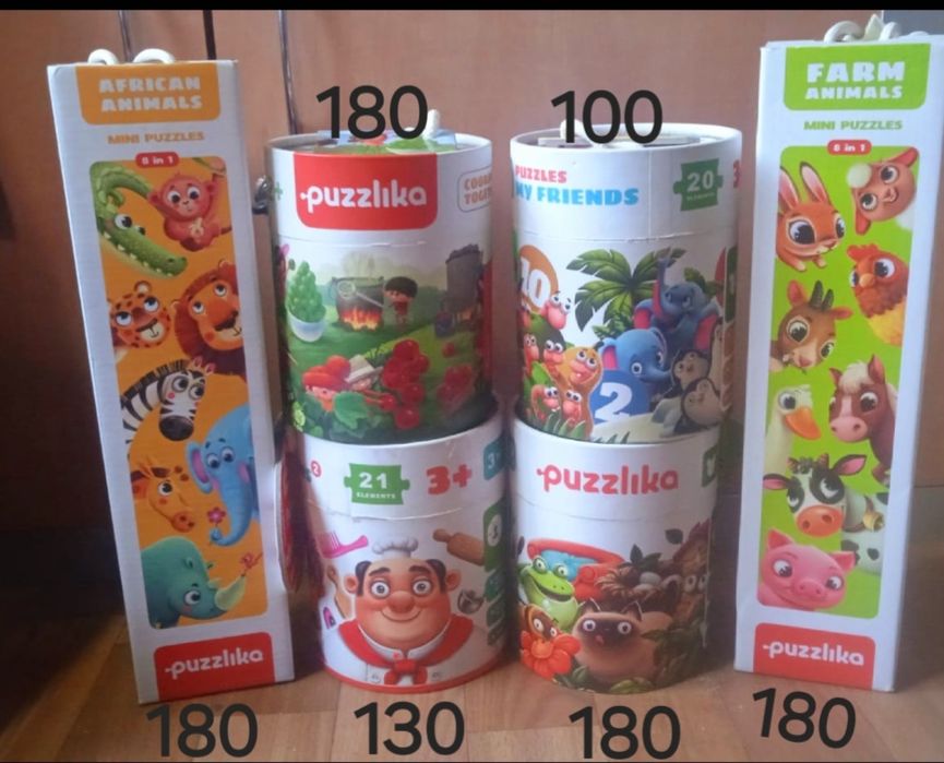 Продам детские пазлы Puzzlika