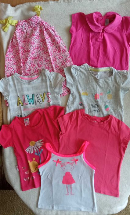 Zestaw t-shirt z krótkim rękawem rozmiar 74-80