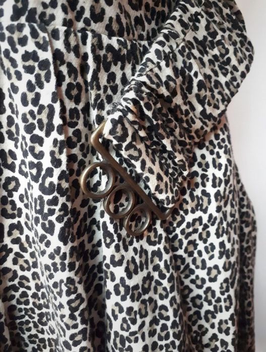 Vestido Estampado Leopardo curto