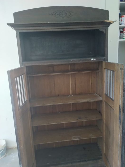 Biblioteka debowa antyczna stara