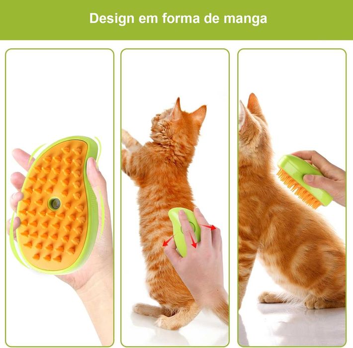 NOVO - Escova a Vapor para Animais