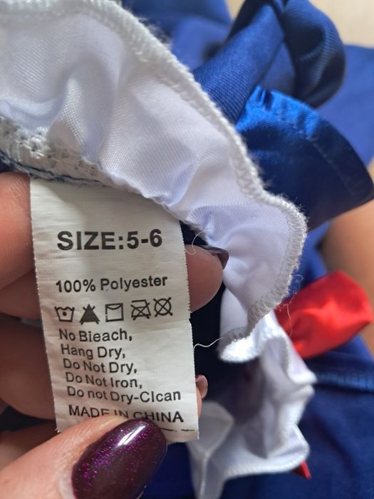 Sukienka wiktoriańska mary poppins strój przebranie 110-116