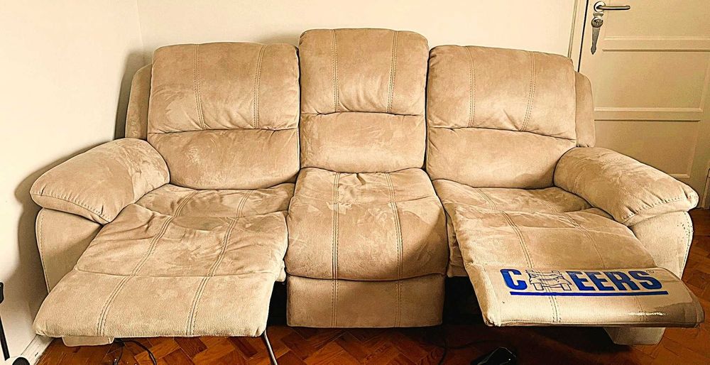 Sofá 3 lugares reclinável