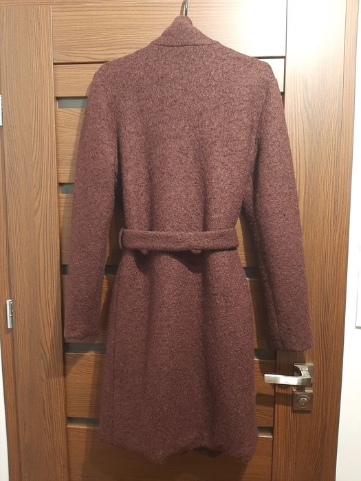 Wełniany płaszcz damski rozm m ICHI