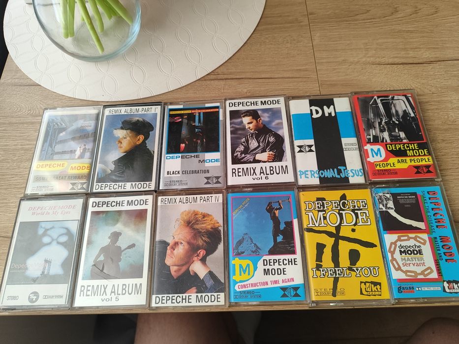 Kasety magnetofonowe zestaw Depeche Mode DM 13 sztuk