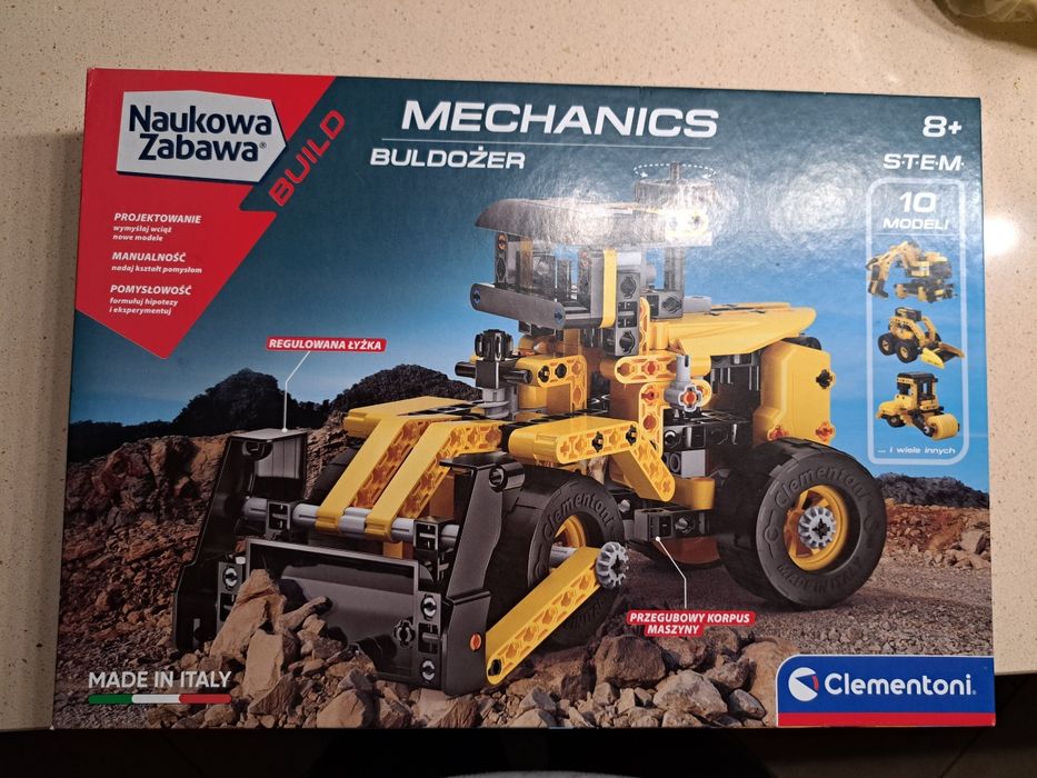 Klocki Clementoni Laboratorium mechaniki buldożer 200 elementów